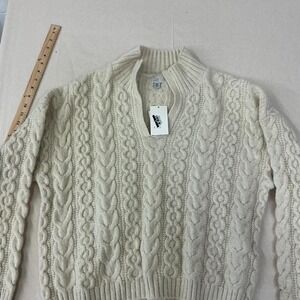 A New Day cream cable knit sweater